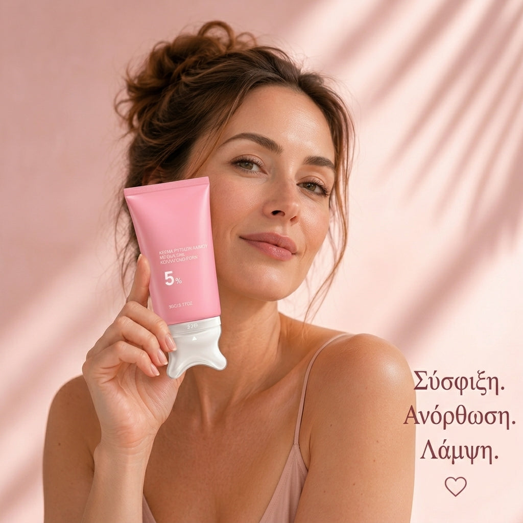 Cozyflow™ Κρέμα Λαιμού με PDRN και Κολλαγόνο και Εξάρτημα Μασάζ Gua Sha